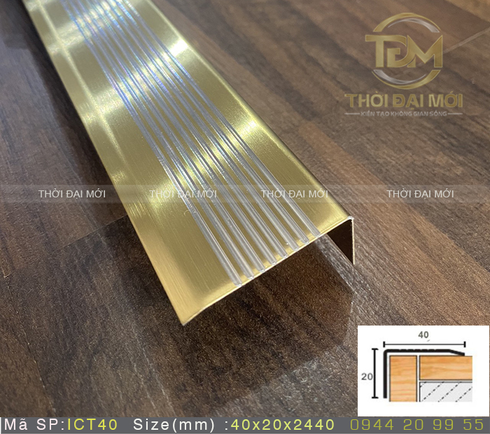 Nẹp Inox Cầu Thang Chống Trượt Cực Tốt Trong Trang Trí Nội Thất